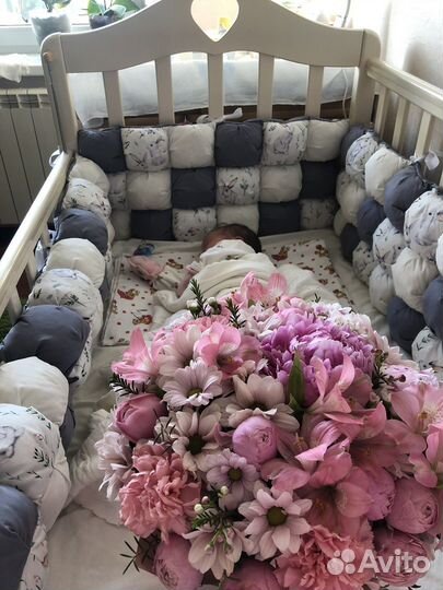 Бортики в детскую кроватку