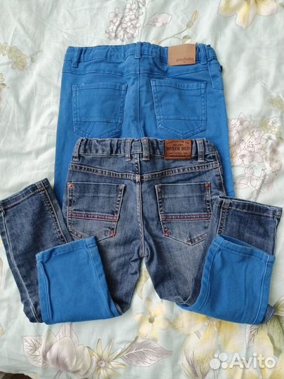 Брюки, джинсы, лонгслив для мальчика р 122-128см