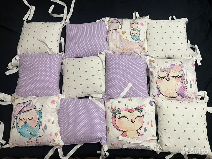 Подушки бортики для кроватки 120х60