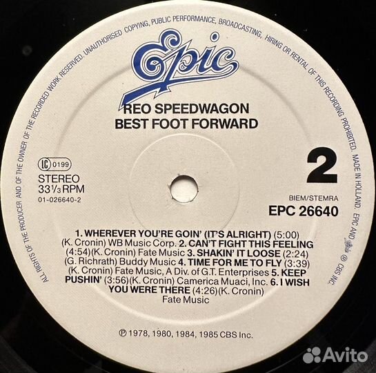 REO Speedwagon – Best Foot Forward (1985г.)