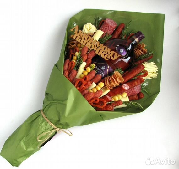 Мужской съедобный букет