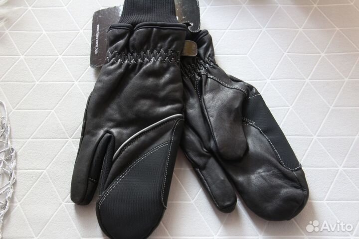 Км Кожаные варежки для верховой езды Riders Trend