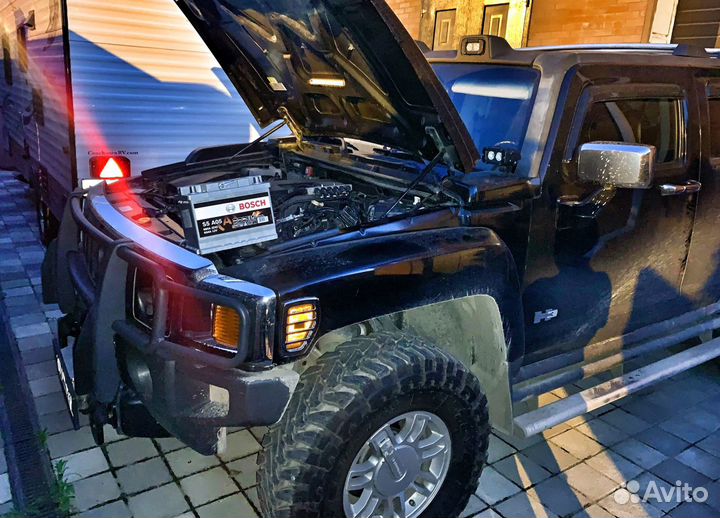 Аккумулятор Bosch AGM 60ah на Hummer3