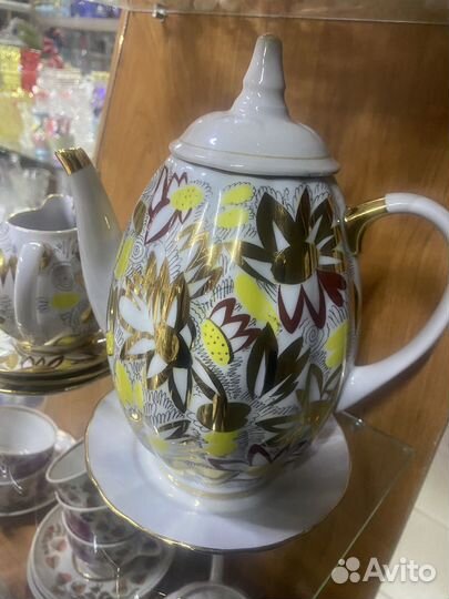 Заварочный чайник кофейник лфз СССР фарфор