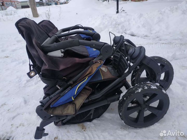 Прогулочная коляска для двойни бу