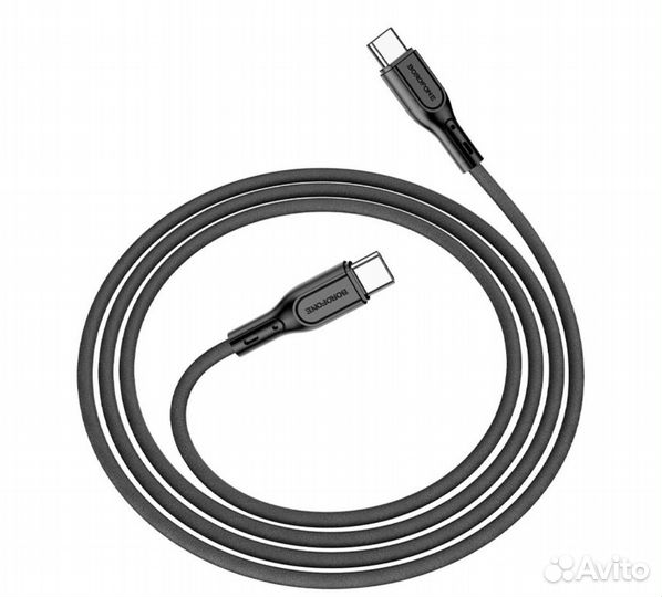Borofone BX51 кабель для USB-C на USB-C, 1м, 60W