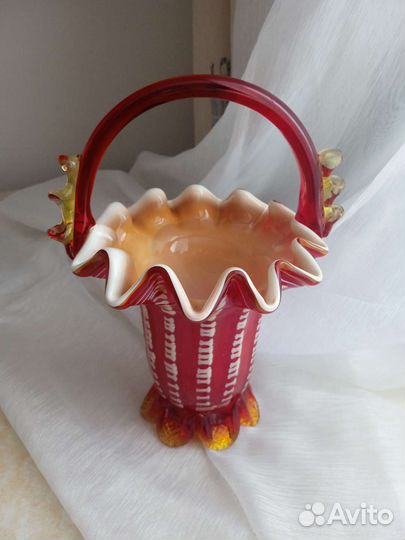 Ваза-корзинка декоративная СССР