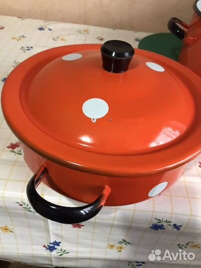 Набор кастрюль эмалированных СССР