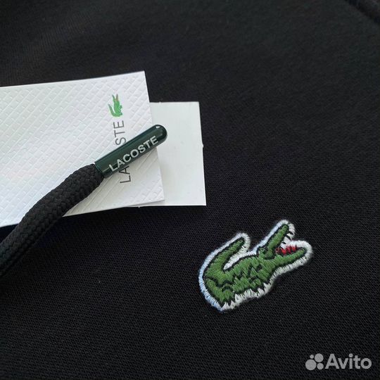 Зип худи lacoste черное