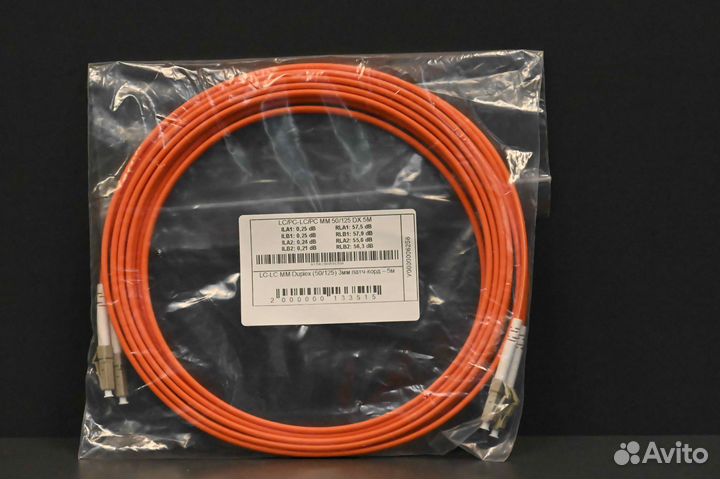 TopLan LC PC-LC PC MM 50 125 DX 5M новый, 2 шт