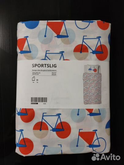 Постельное белье велосипеды Спортслиг 150*200 IKEA