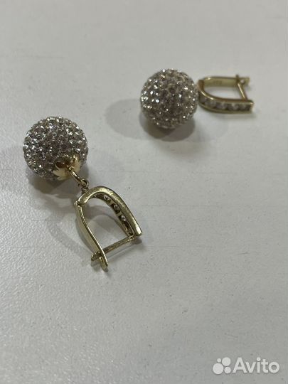 Серьги золотые 585