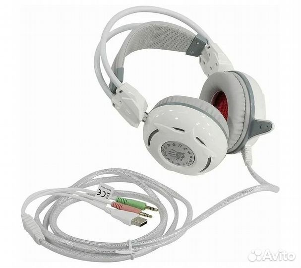 Компьютерная гарнитура A4Tech Bloody G300, белый