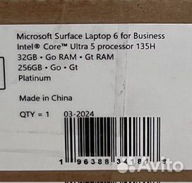 Ноутбук Microsoft Surface Laptop 6 for Business