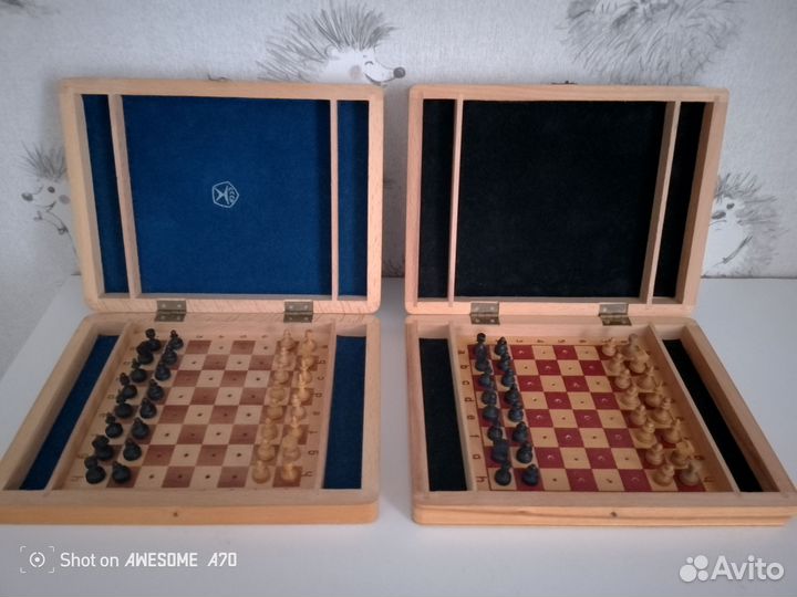 Шахматы дорожные деревянные СССР