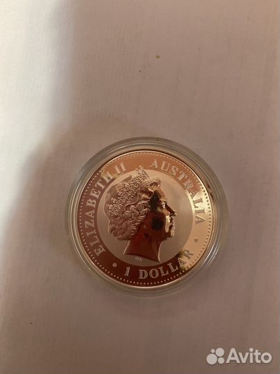 Серебрянная монета 2005 год. Доллар. Австралия