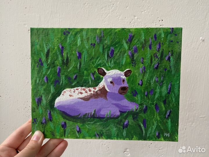 Картина акрилом на холсте 