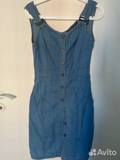 Легкий джинсовый сарафан