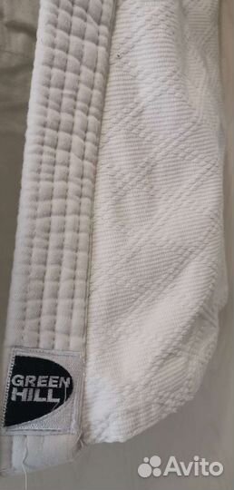 Кимоно для дзюдо green hill slim fit