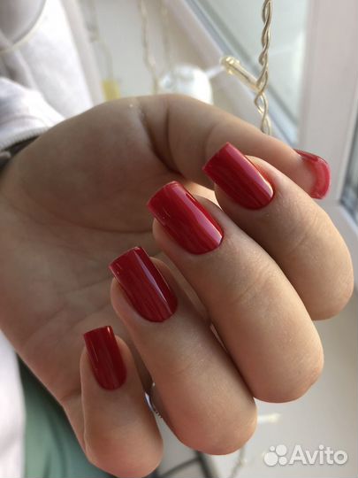 Маникюр гель лак наращивание