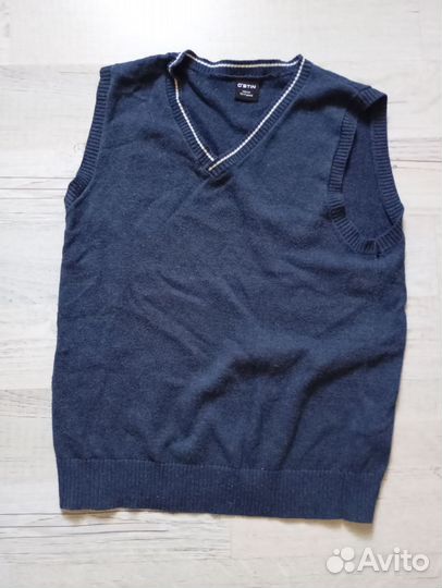 Жилет школьный синий