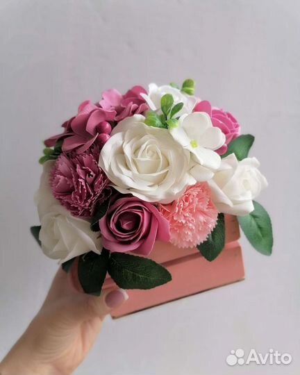 Букет из мыльных роз