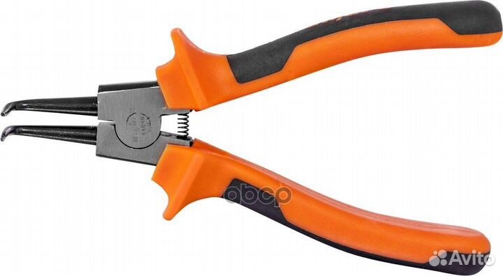 Щипцы для стопорных колец, сжим загнутый 180мм