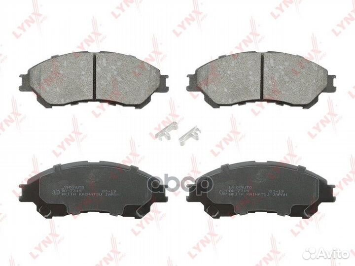 Колодки тормозные передние BD7315 lynxauto