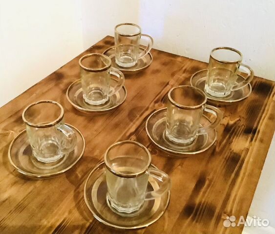 Кофейный сервиз из стекла, cccp