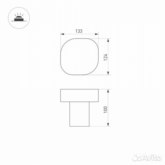 Уличный светодиодный светильник Arlight LGD-Swamp-Boll-H100-7W Warm3000 030002