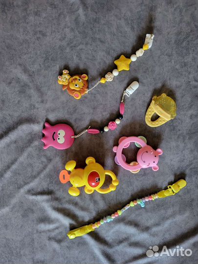 Игрушки пакетом для малышей, развивающий коврик