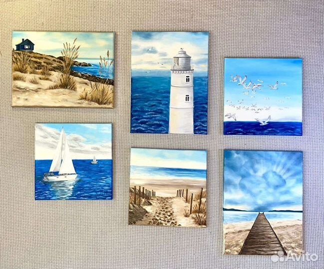Комплект из 6 картин