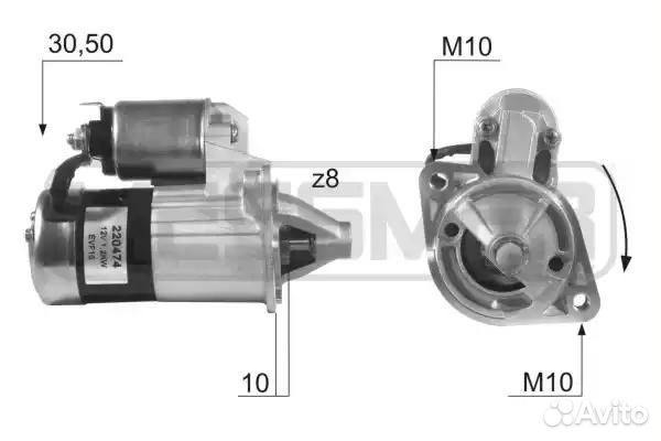 220474 Стартер mitsubishi carisma