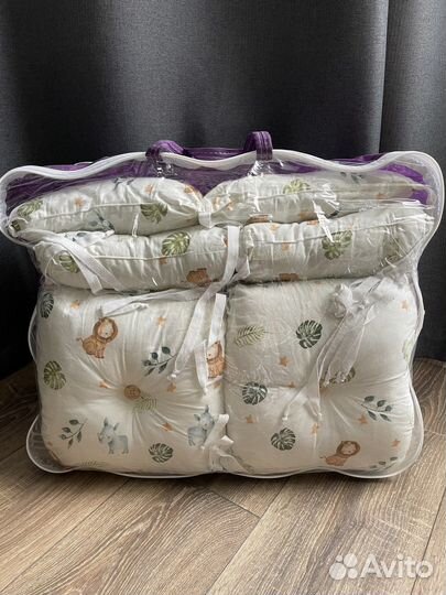 Бортики + комплект постельного белья