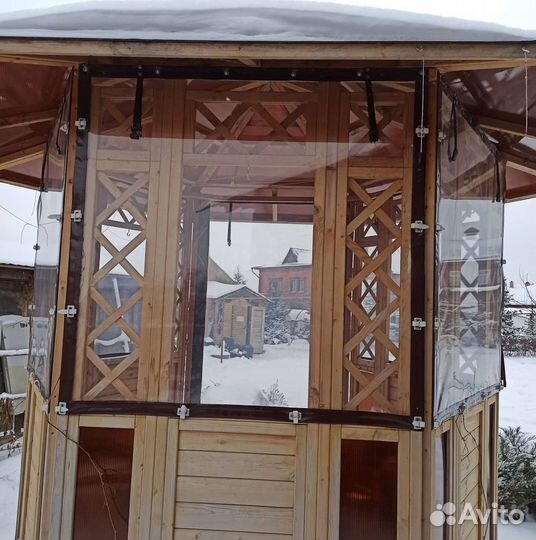 Мягкие окна для беседки