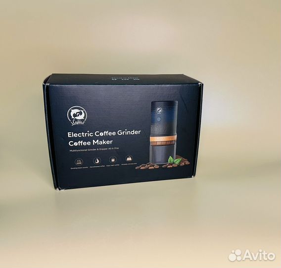 Электрическая портативная кофемолка