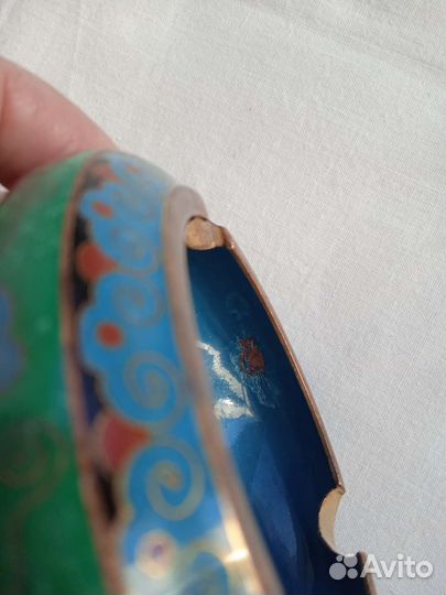 Пепельница эмаль ретро