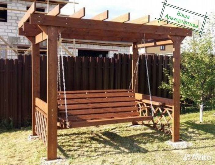 Садовые Качели беседка