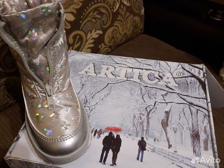 Сапоги зимние для девочки 23-24 размер