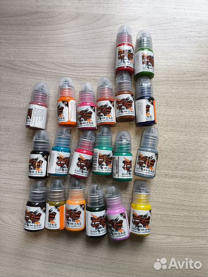 Набор пигментов для тату world famous