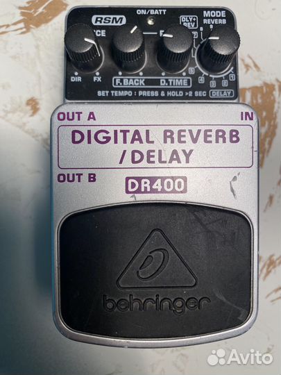 Гитарная педаль Behringer DR400 Reverb / Delay
