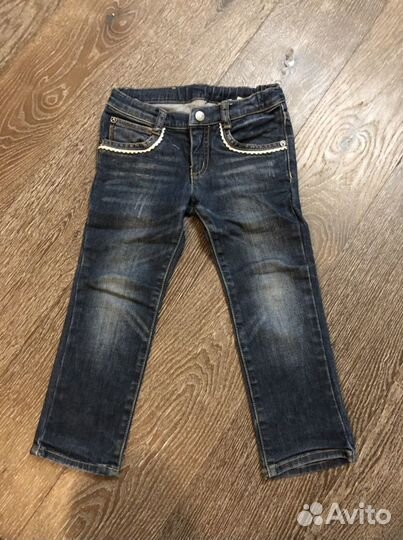 Джинсы armani на девочку 3-4 года
