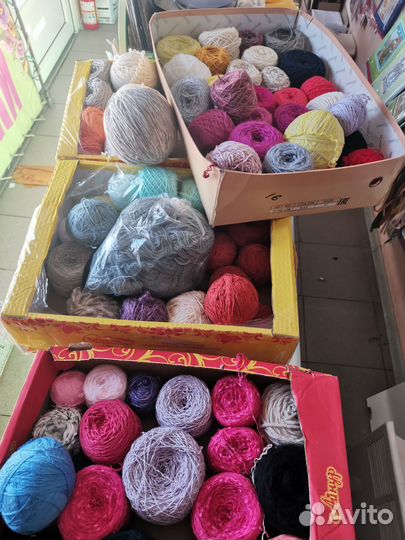 Пряжа нитки для вязания 10 кг