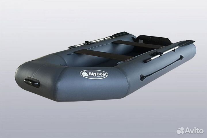 Лодка пвх Big Boat T280 серая