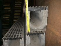 Водоотводной лоток бетонный с решеткой