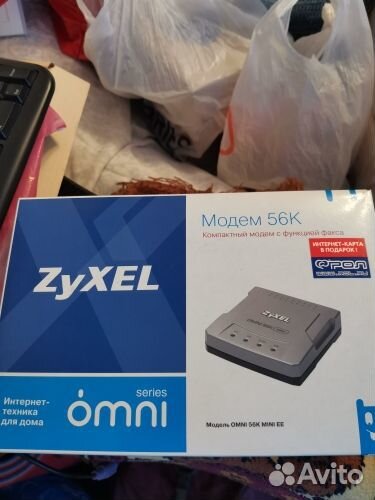Mодем zyxel omni 56 к mini EE