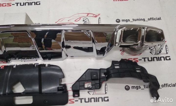 Задний диффузор и насадки Mercedes GL 63 AMG 166
