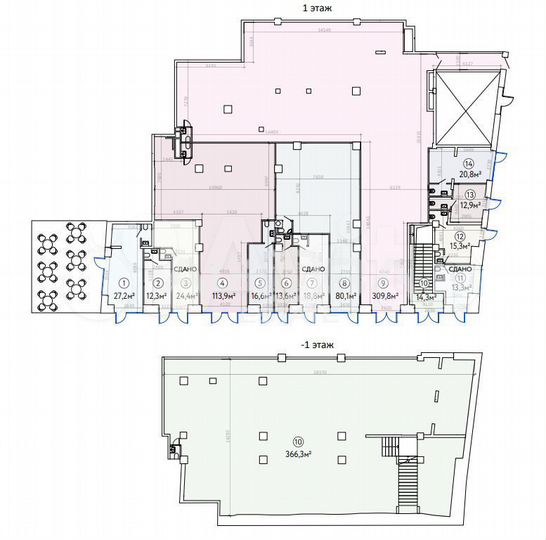 13,6 кв.м/Продажа торгового помещения/цао/Новослоб