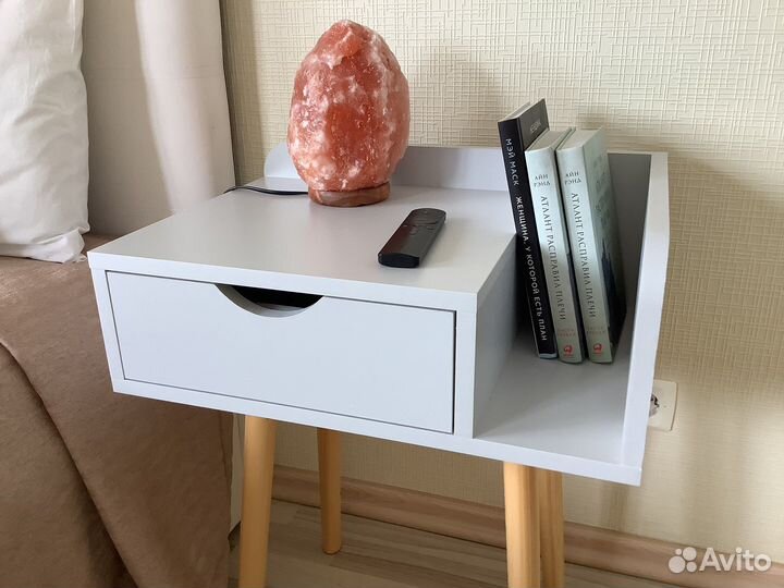 Тумбочка прикроватная серая