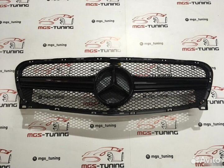 Решетка на Mercedes GLA в стиле 45амг Black